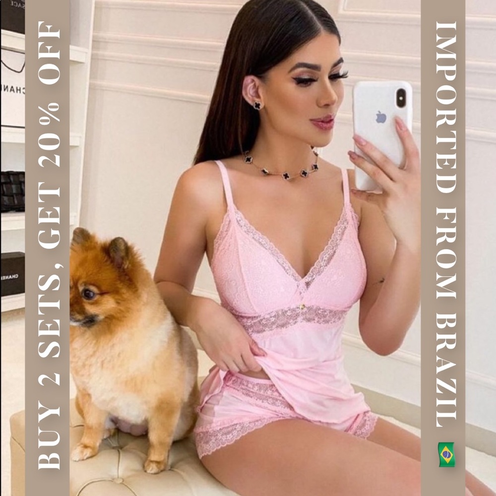 Slip Top & short pajama - 2 piece set - Picture 2 of 11